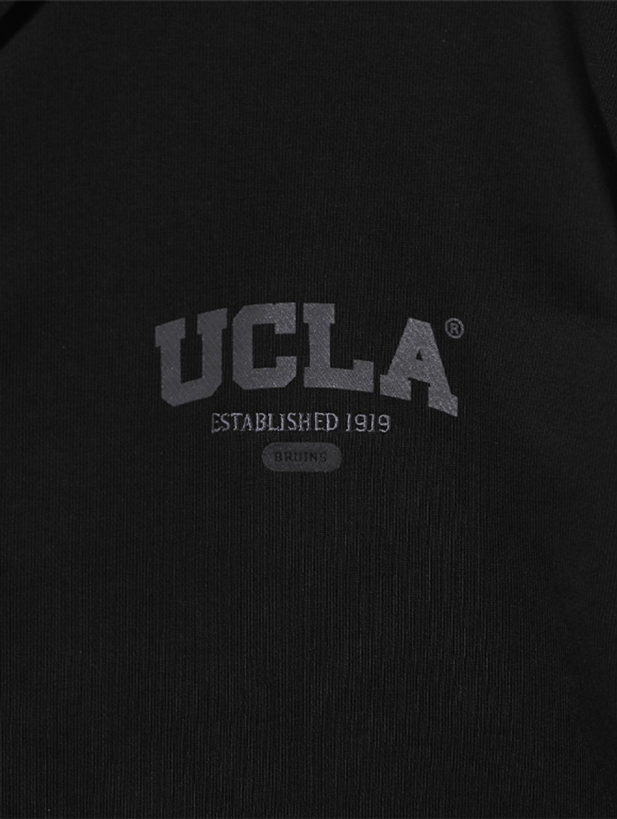 유씨엘에이(UCLA) UCLA 스몰로고 베이직 후드 집업[BLACK](UA9GD90)