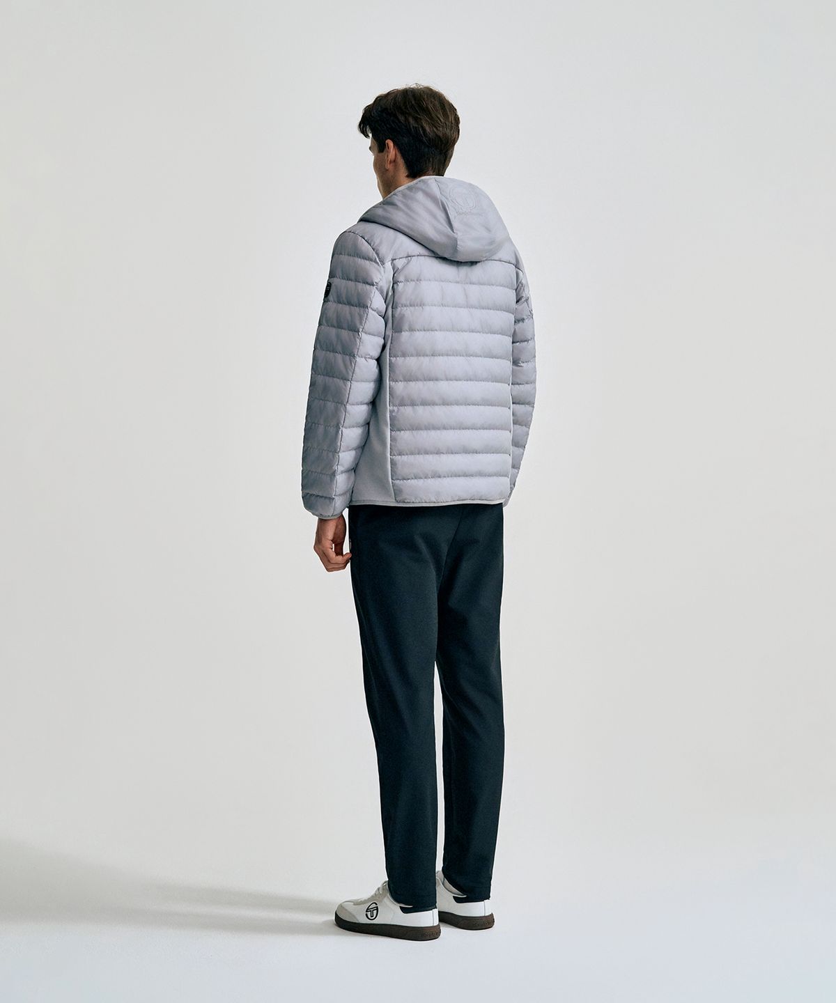 세르지오 타키니(SERGIO TACCHINI) M 데일리 후드 경량 다운점퍼 (Grey)