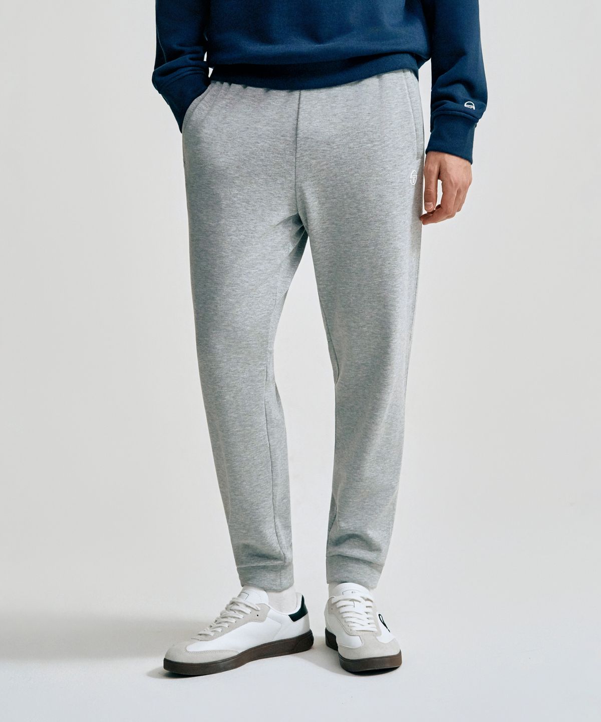 세르지오 타키니(SERGIO TACCHINI) M 에센셜 기모 조거 팬츠 (Melange Grey)