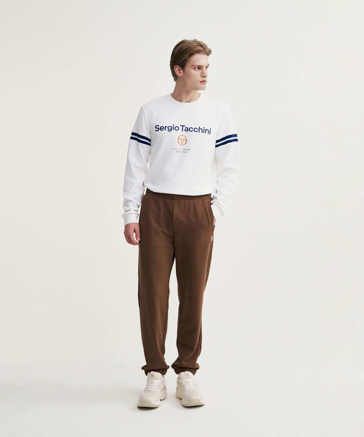 세르지오 타키니(SERGIO TACCHINI) M 데일리 스웻 조거 팬츠 (D.Brown)