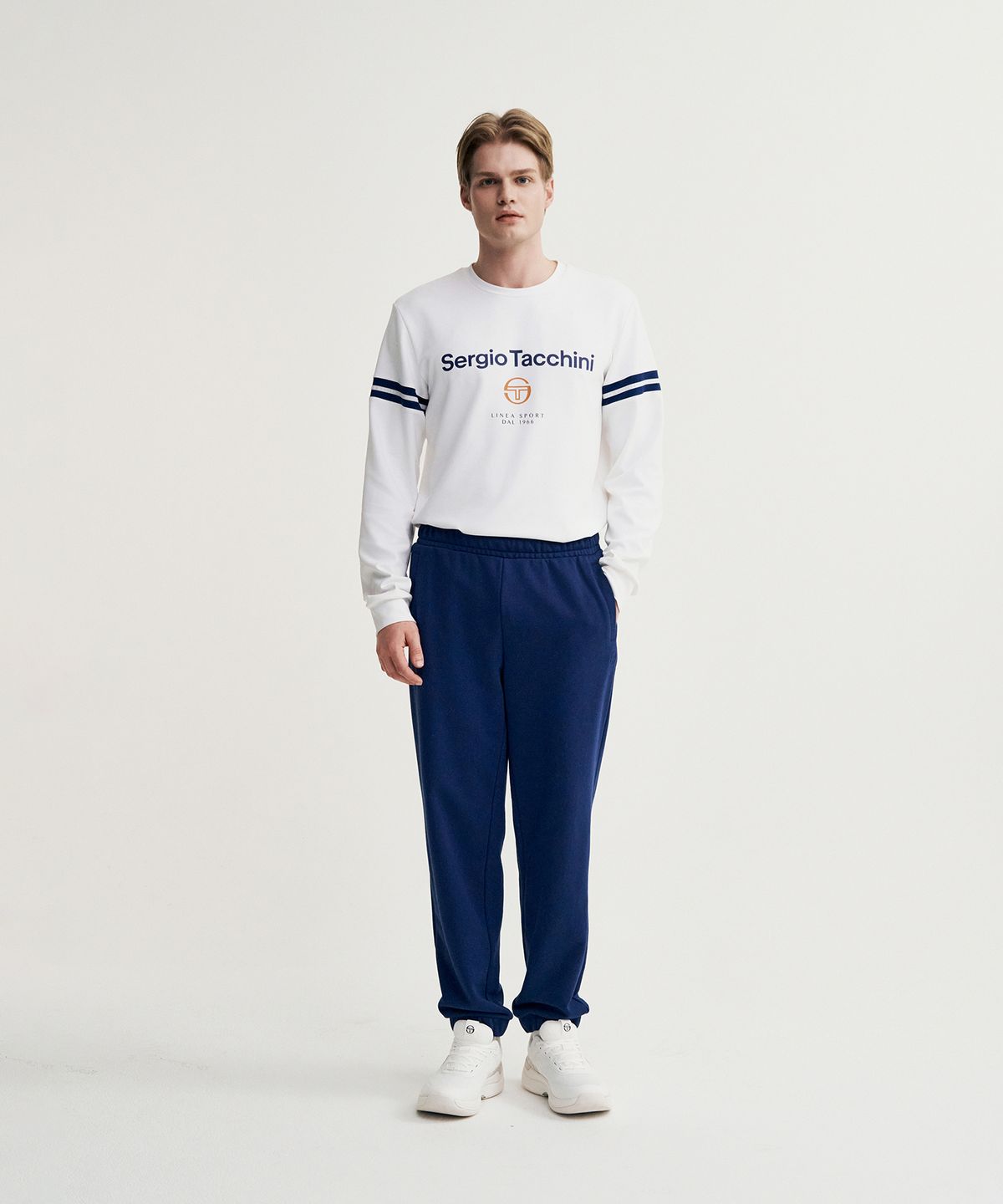세르지오 타키니(SERGIO TACCHINI) M 데일리 스웻 조거 팬츠 (Navy)