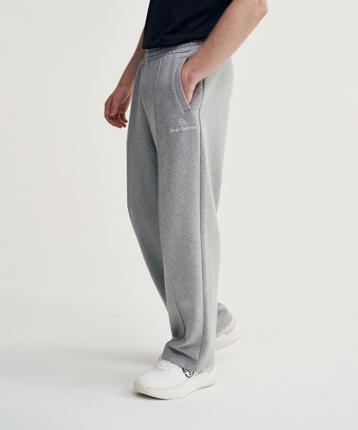 세르지오 타키니(SERGIO TACCHINI) M 데일리 릴렉스핏 팬츠 (Melange Grey)