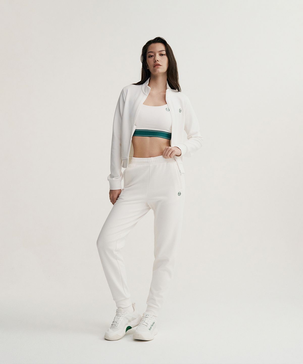 세르지오 타키니(SERGIO TACCHINI) W 에센셜 기모 조거 팬츠 (White)