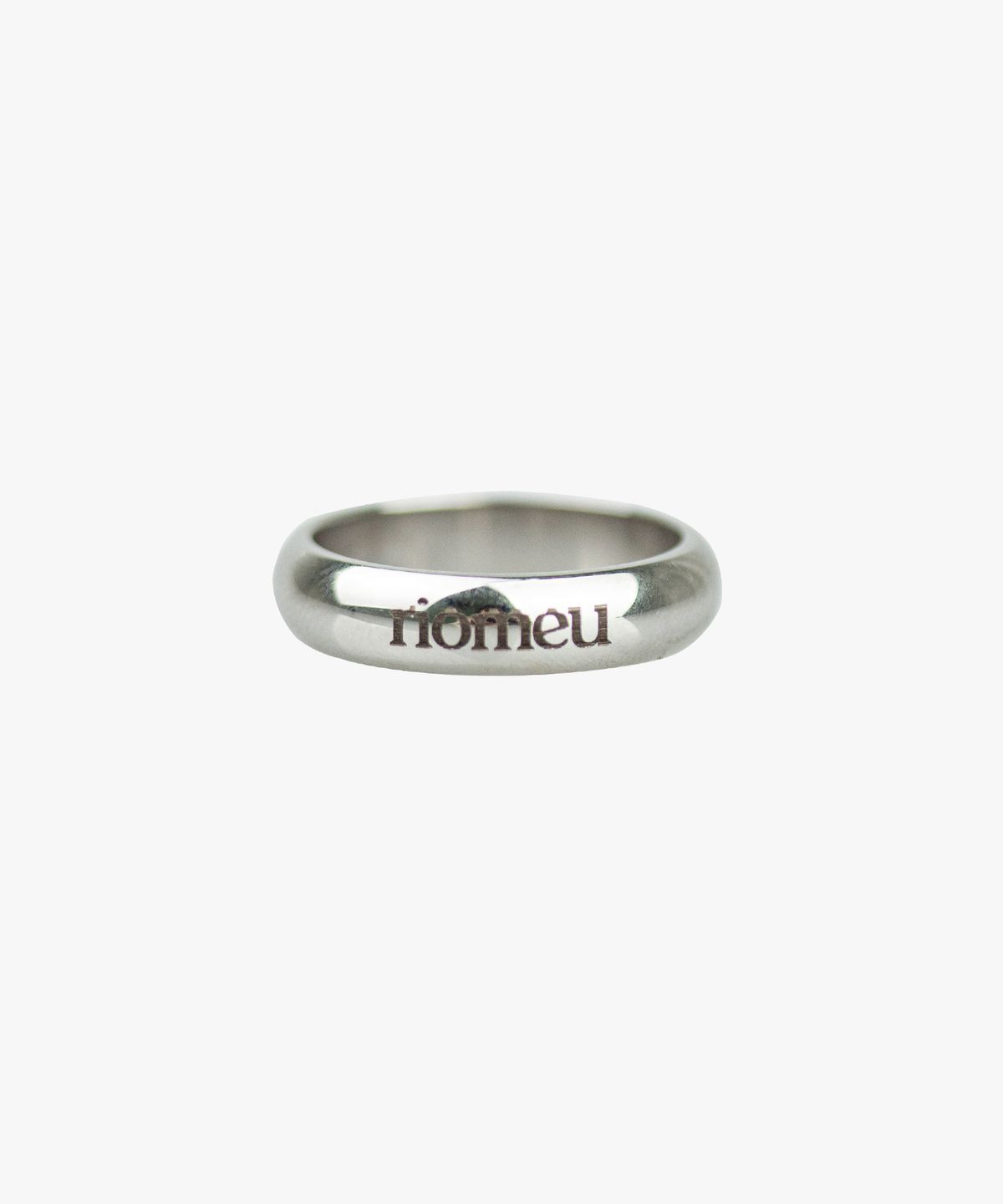 리오므(RIOMEU) 각인 볼륨 반지 4mm : RADIANT039