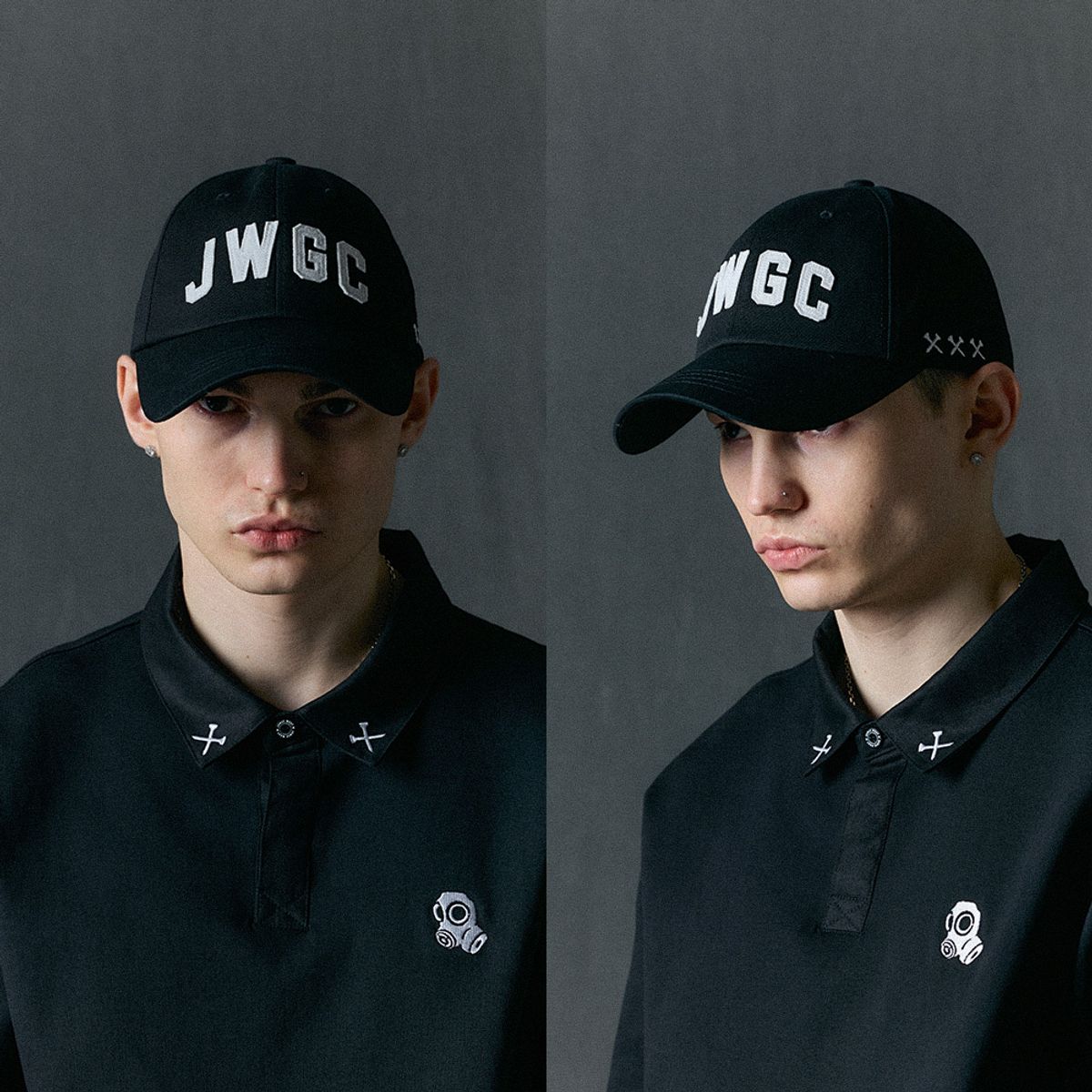 제이미웨스트(JAMIE WEST) JWGC 아플리케 볼캡 (블랙)