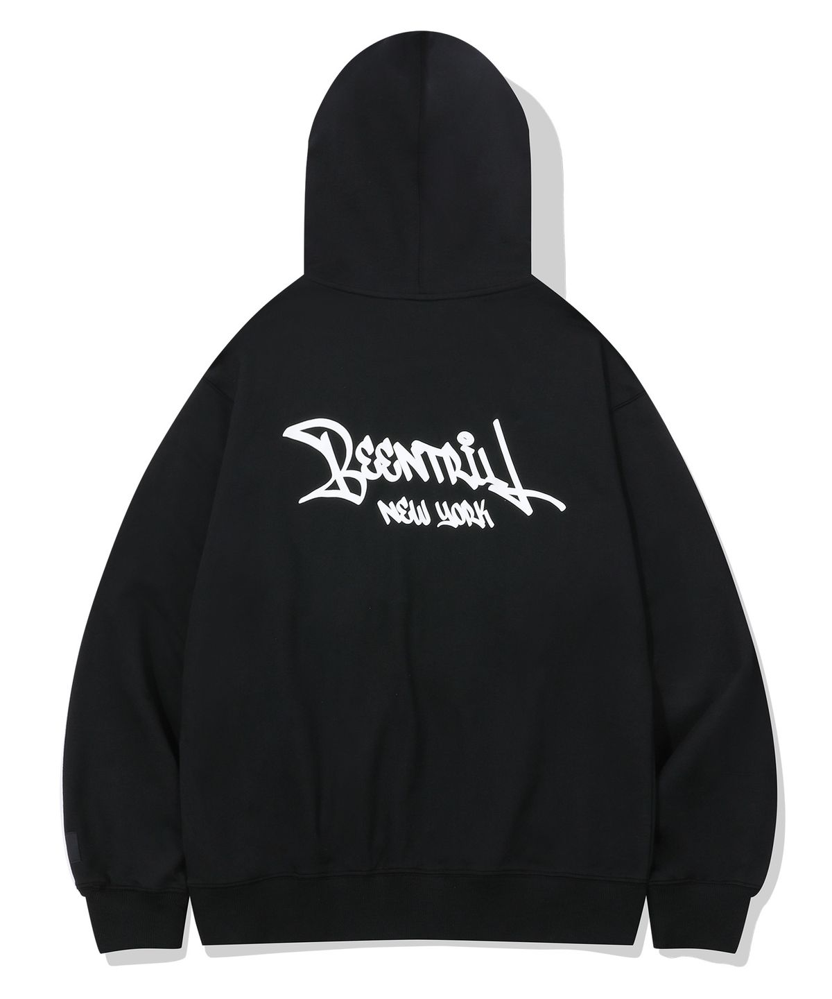 빈트릴(BEENTRILL) 스크립트 투웨이 후드 집업(블랙)