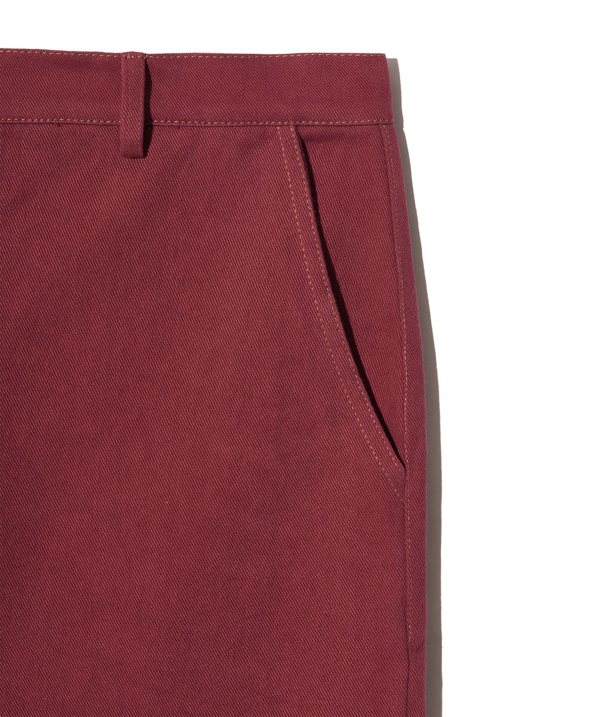 피스메이커(PIECE MAKER) CORDUROY POINT COTTON WORK PANTS (BURGUNDY)