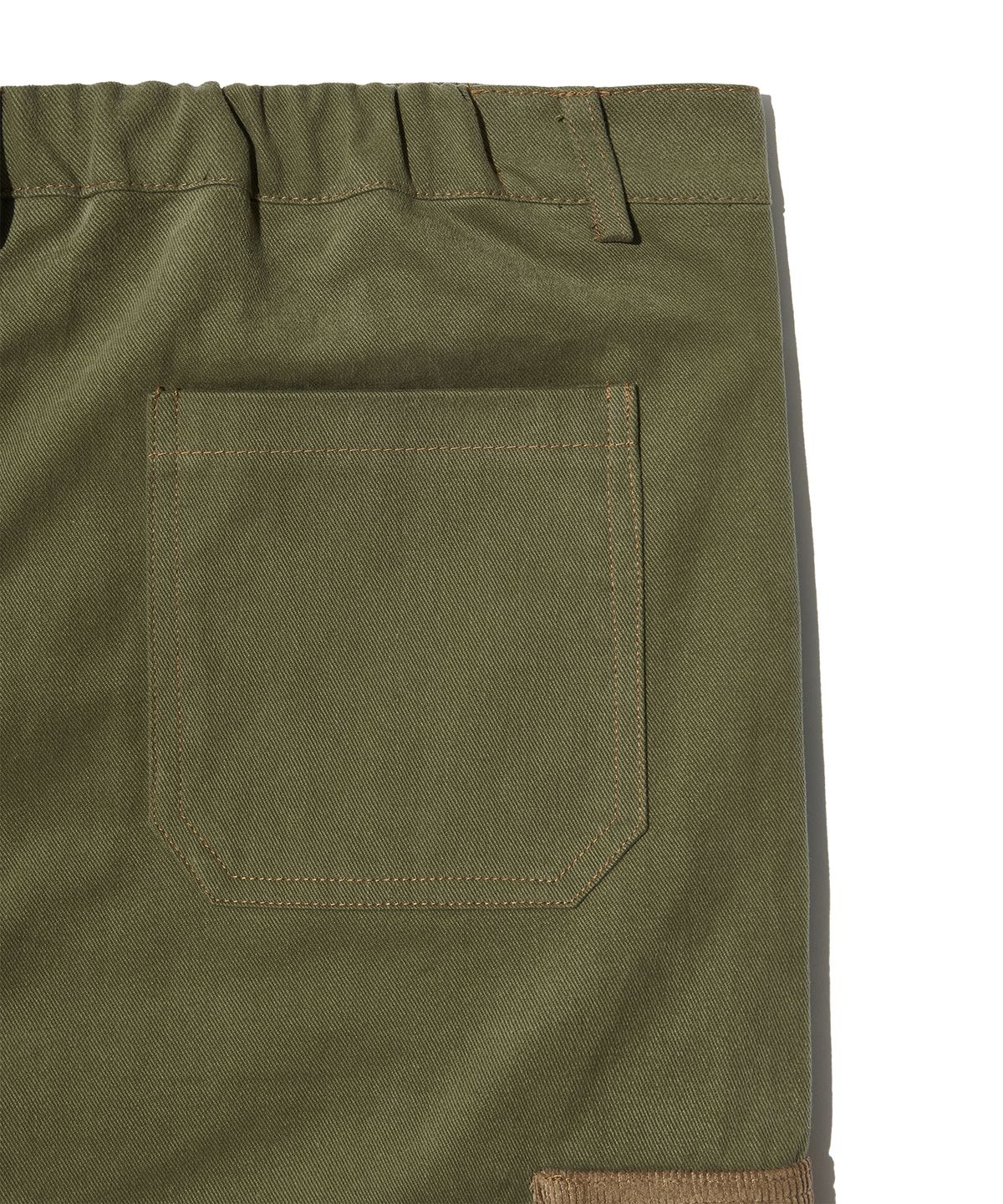피스메이커(PIECE MAKER) CORDUROY POINT COTTON WORK PANTS (KHAKI)