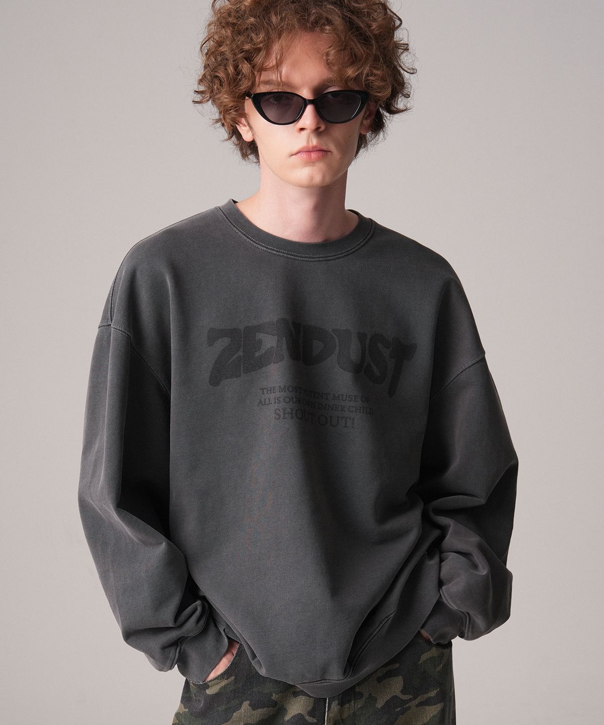 젠더스트(ZENDUST) Lefe Sweat Shirt - 6COL