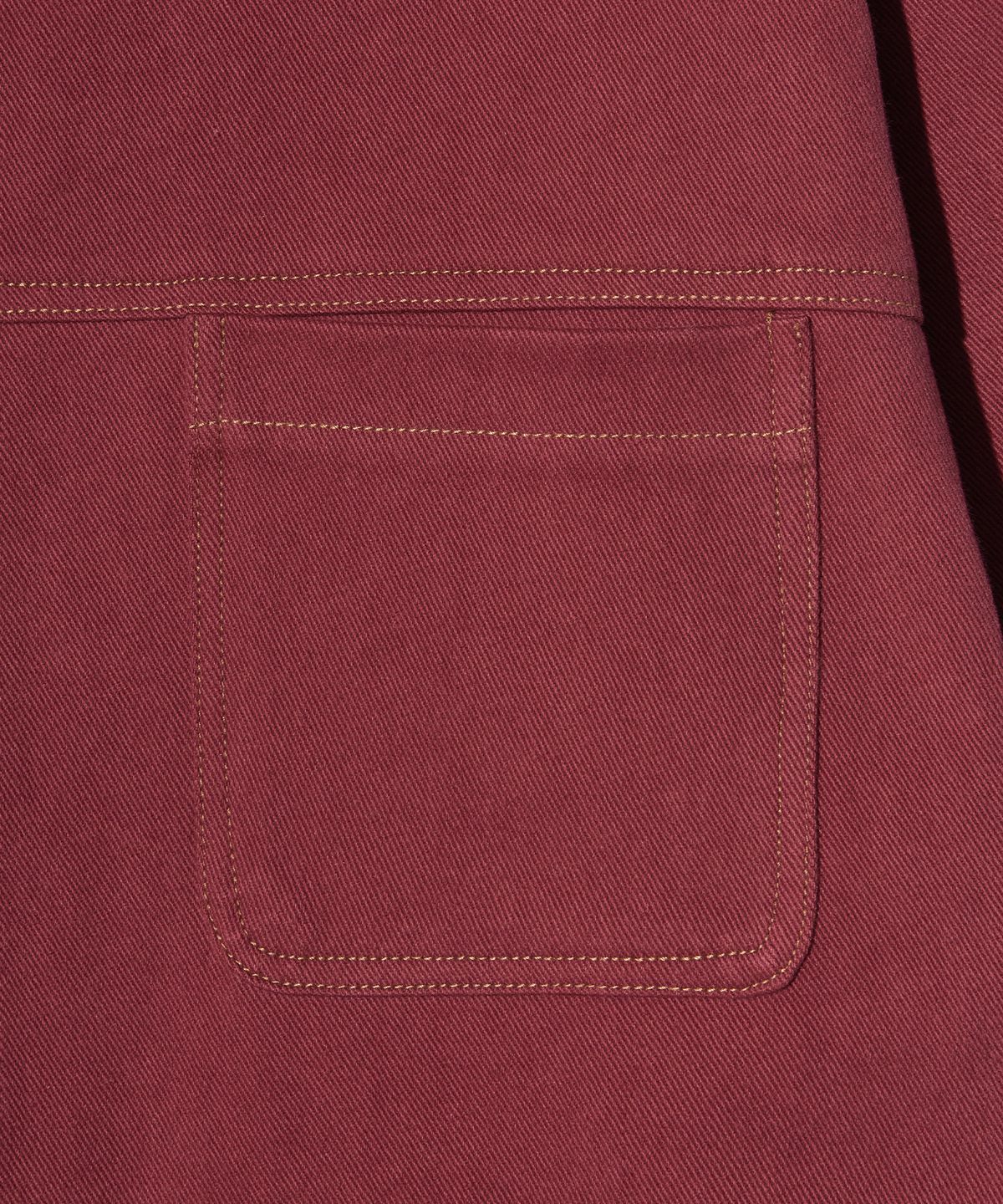 피스메이커(PIECE MAKER) CORDUROY POINT COTTON WORK JACKET (BURGUNDY)