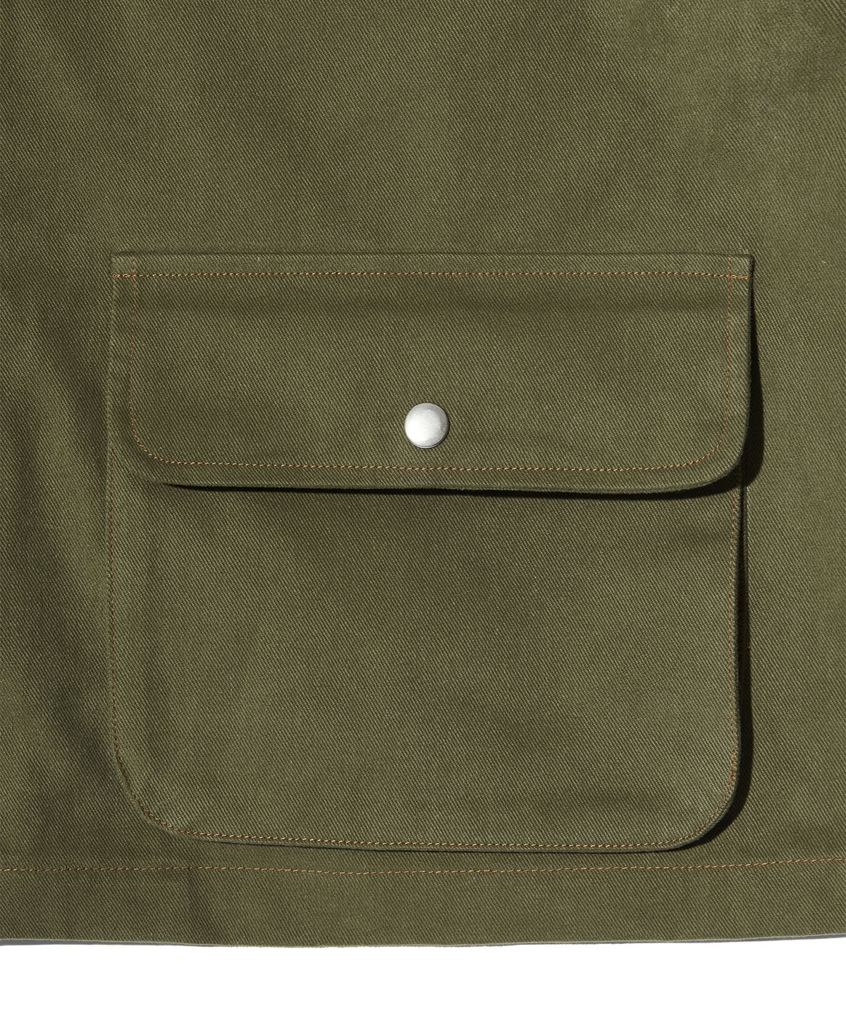피스메이커(PIECE MAKER) CORDUROY POINT COTTON WORK JACKET (KHAKI)