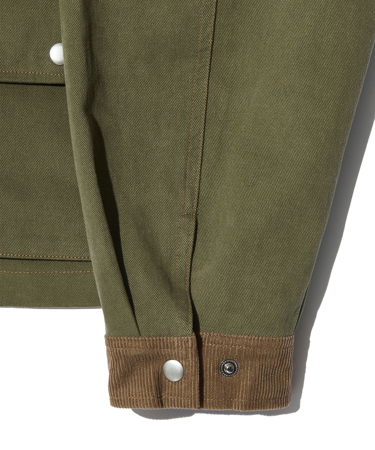피스메이커(PIECE MAKER) CORDUROY POINT COTTON WORK JACKET (KHAKI)