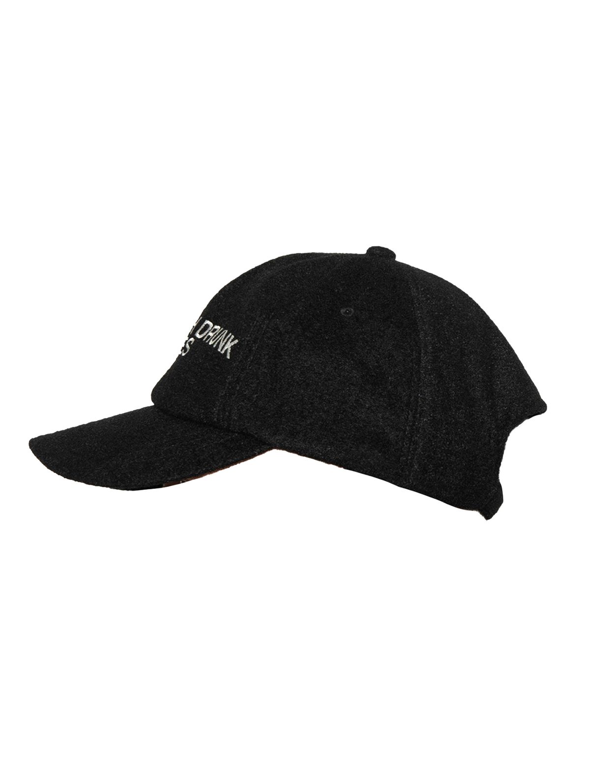 펀치드렁크파티즈(PUNCH DRUNK PARTIES) HQ Logo Wool Cap (BLACK)