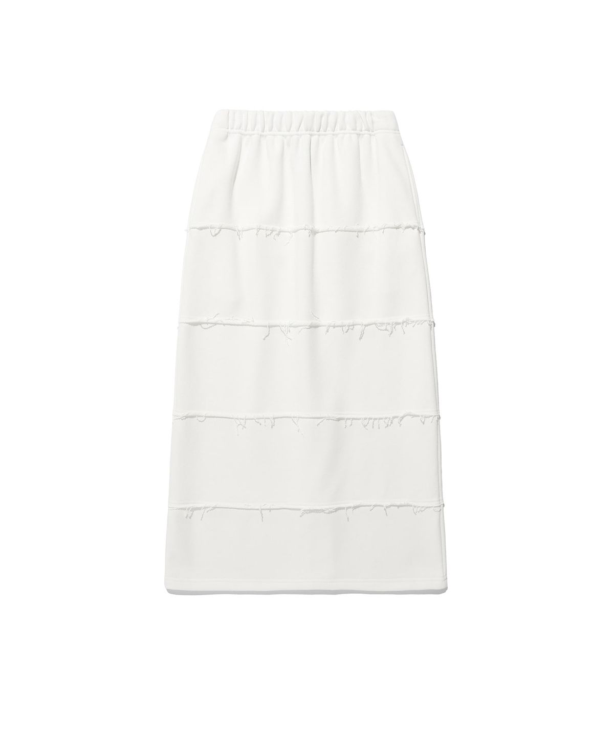 이스트쿤스트(ISTKUNST) DAMAGED SWEAT SKIRT_WHITE(IK2EFFPA03A)