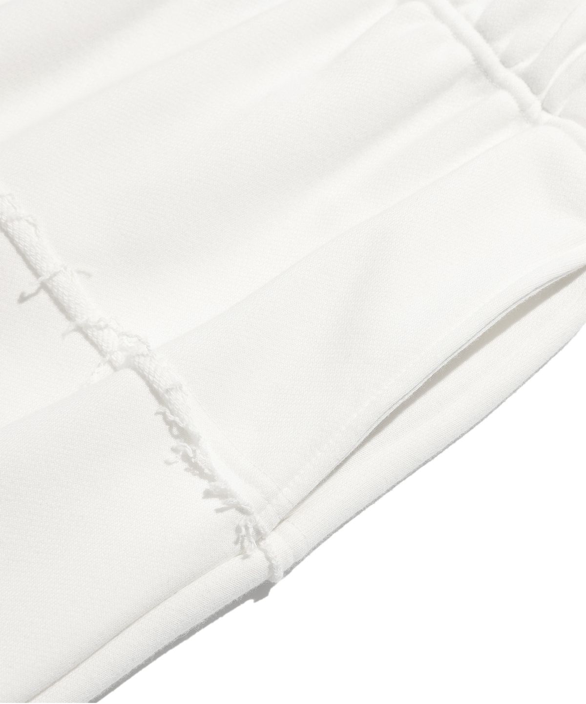 이스트쿤스트(ISTKUNST) DAMAGED SWEAT SKIRT_WHITE(IK2EFFPA03A)