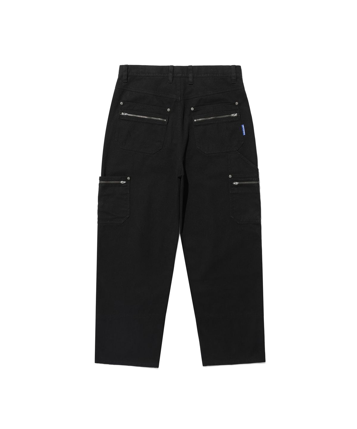 이스트쿤스트(ISTKUNST) WASHED COTTON DOUBLE KNEE PANTS_BLACK(IK2EFMPA10A)