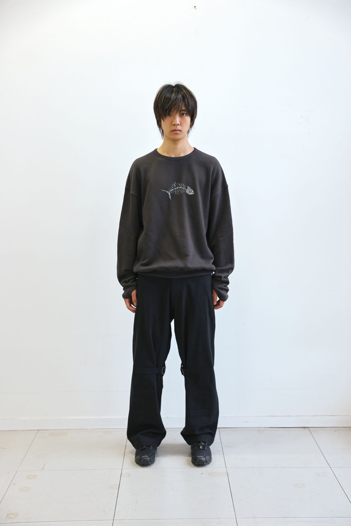 해칭룸(HATCHINGROOM) Bondage Pants Black