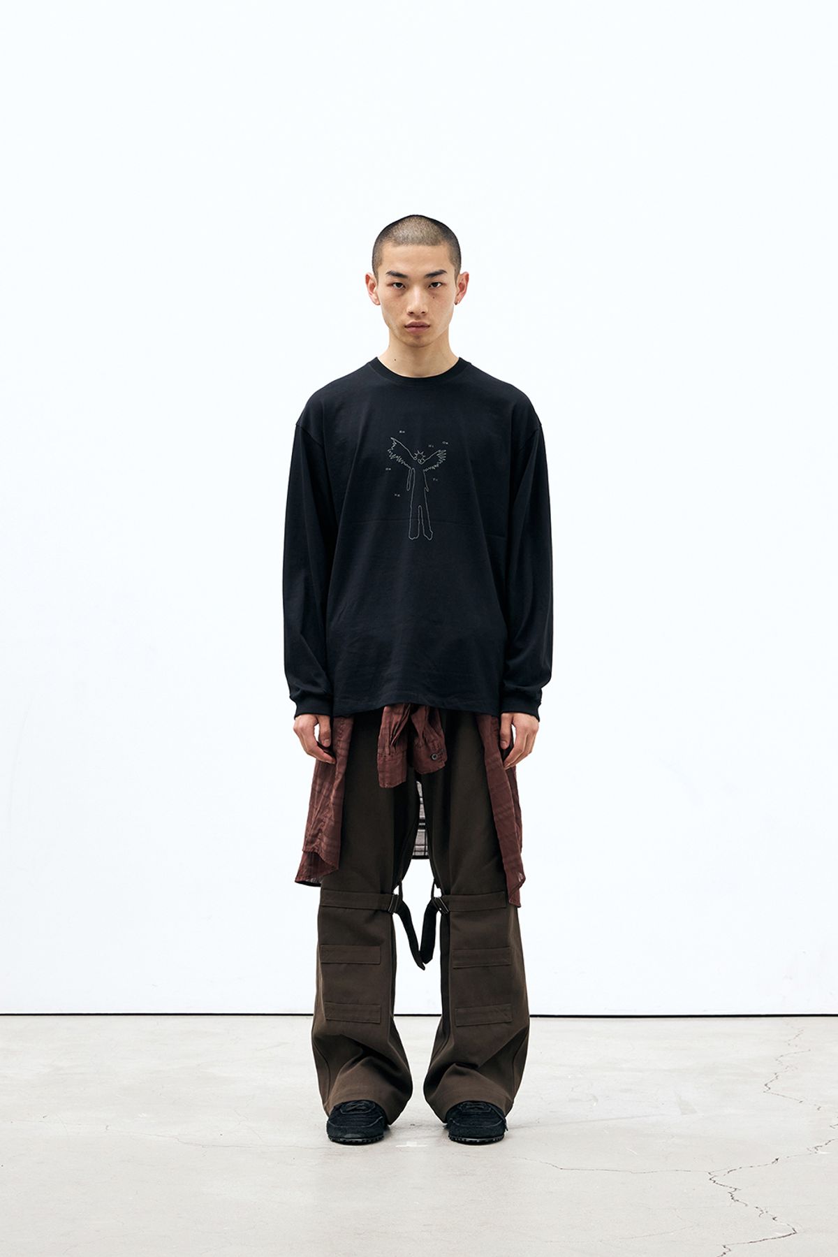해칭룸(HATCHINGROOM) Bondage Pants Mud Khaki
