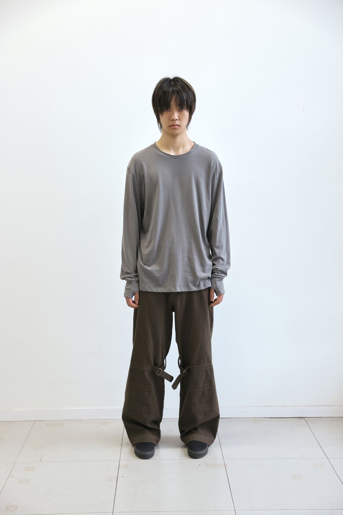 해칭룸(HATCHINGROOM) Bondage Pants Mud Khaki