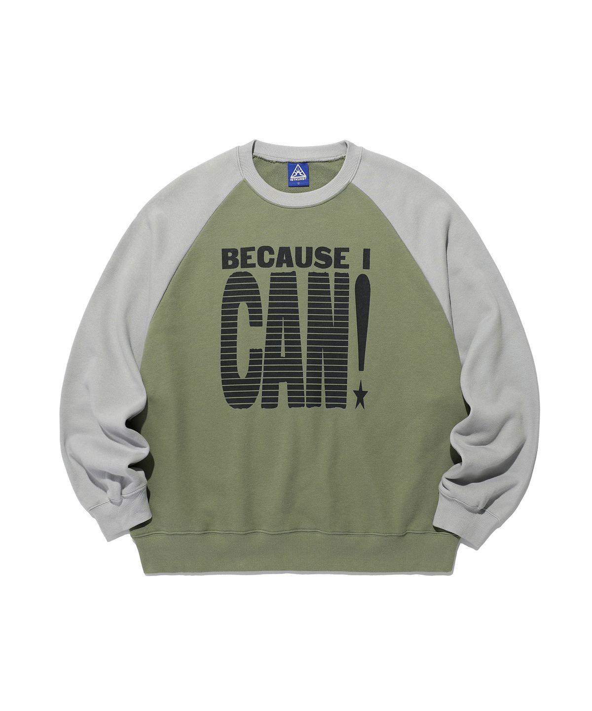 이스트쿤스트(ISTKUNST) CAN RAGLAN SWEATSHIRTS_KHAKI(IK2EFMM448A)