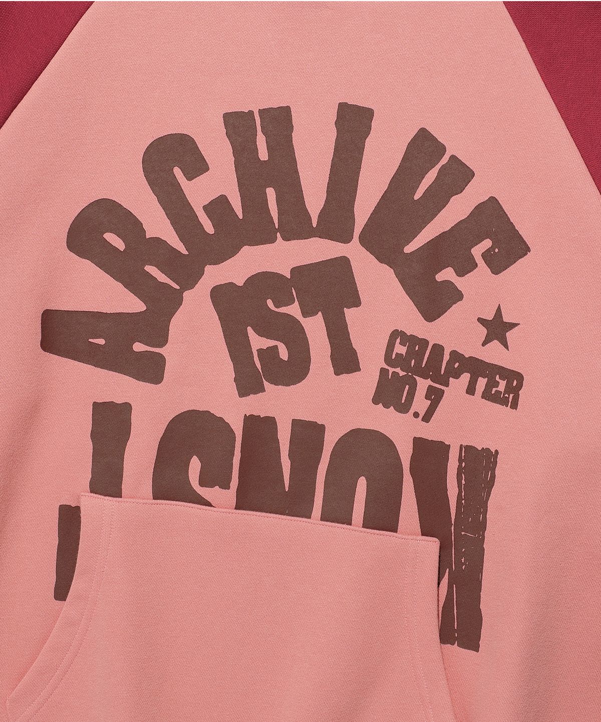 이스트쿤스트(ISTKUNST) ARCHIVE RAGLAN HOODIE_PEACH(IK2EFMM414A)