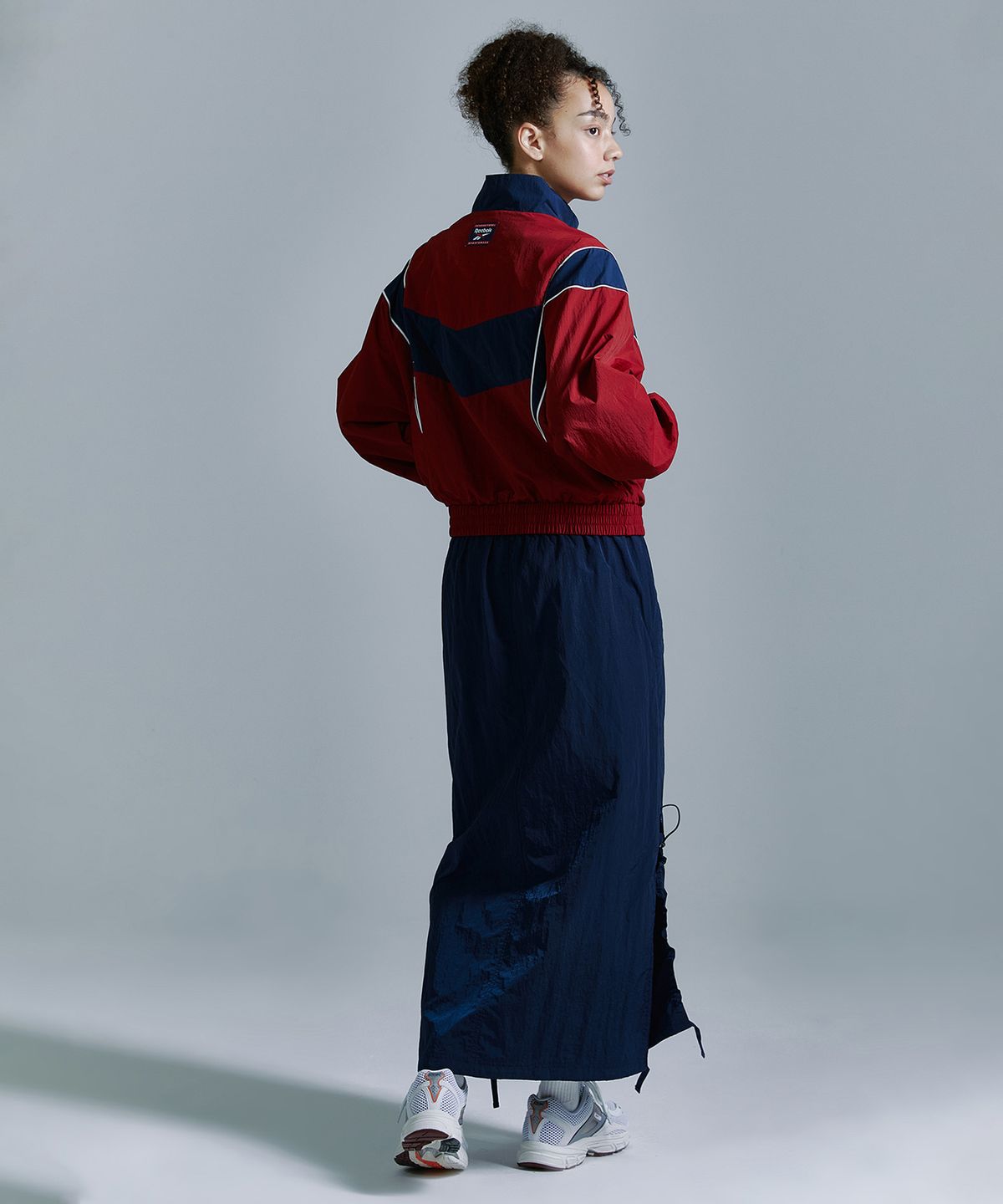 리복(REEBOK) 헤리티지 크롭 윈드 브레이커 (W) - 레드