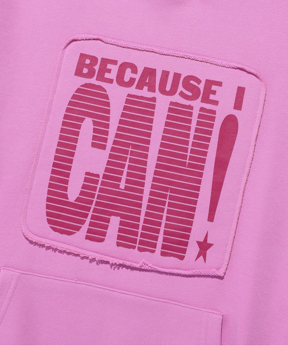 이스트쿤스트(ISTKUNST) CAN APPLIQUE HOODIE_PINK(IK2EFMM410A)