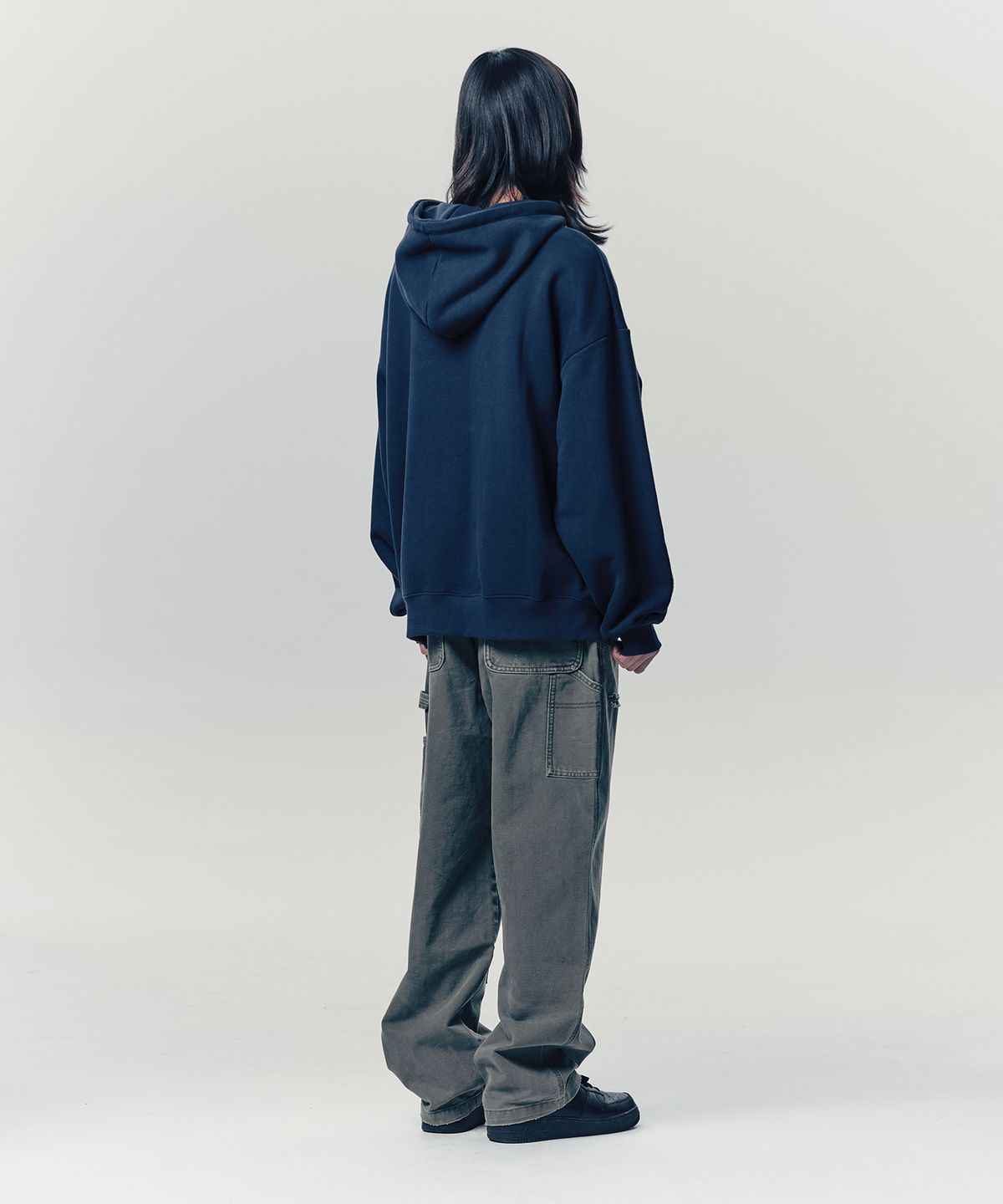 이스트쿤스트(ISTKUNST) BAW HOODIE_NAVY(IK2EFMM408A)