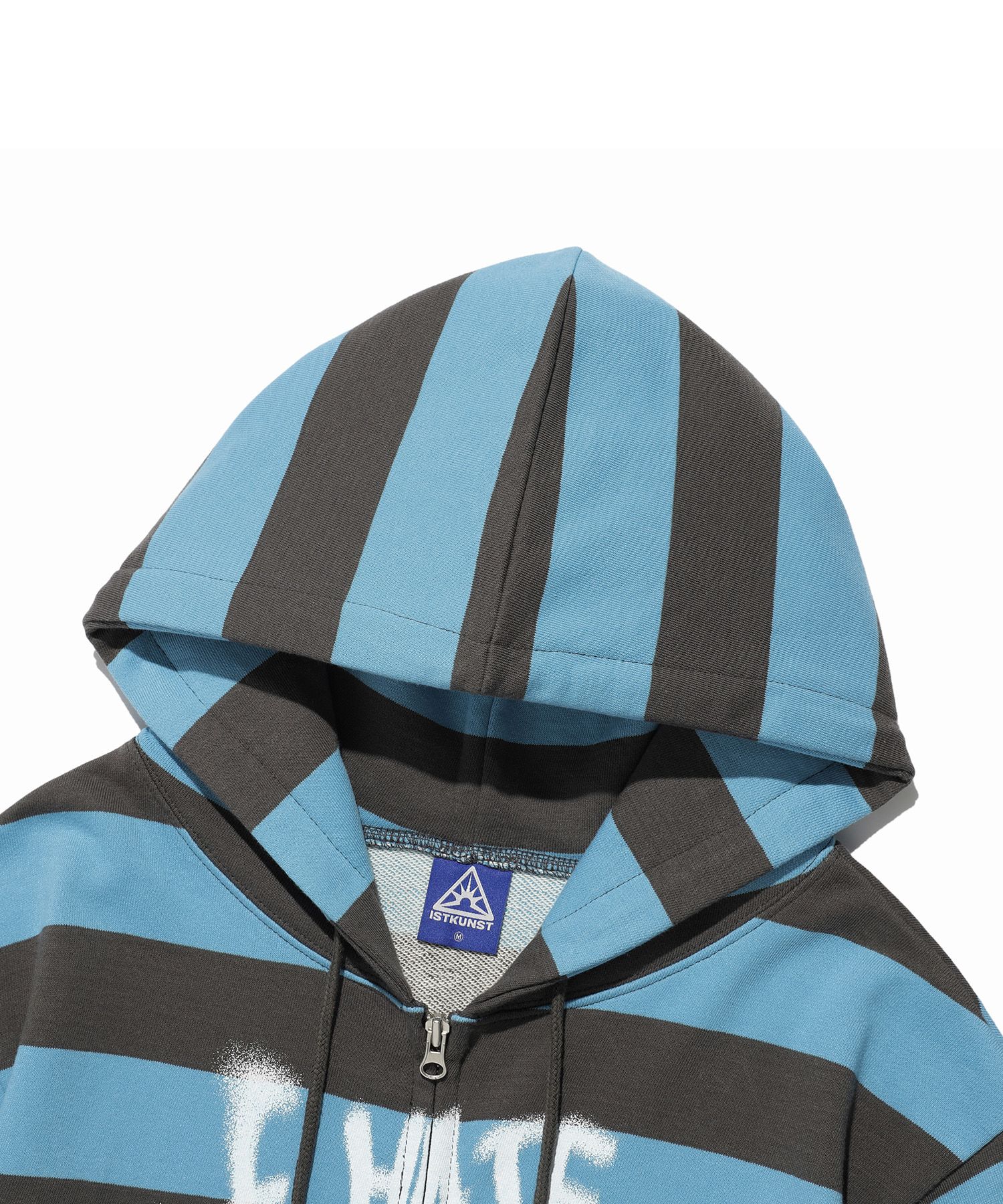 MUSINSA | ISTKUNST PISS OFF ST HOOD ZIP UP_BLUE(IK2EFMM483A)