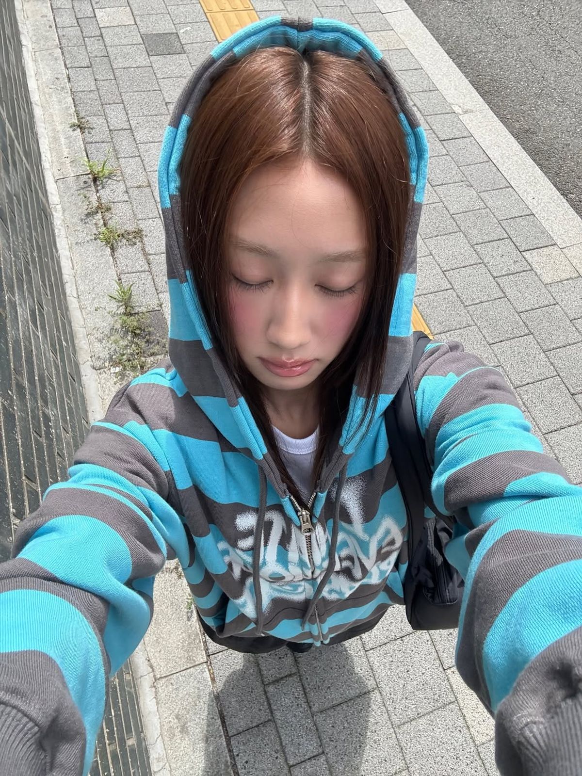 이스트쿤스트(ISTKUNST) PISS OFF ST HOOD ZIP UP_BLUE(IK2EFMM483A)