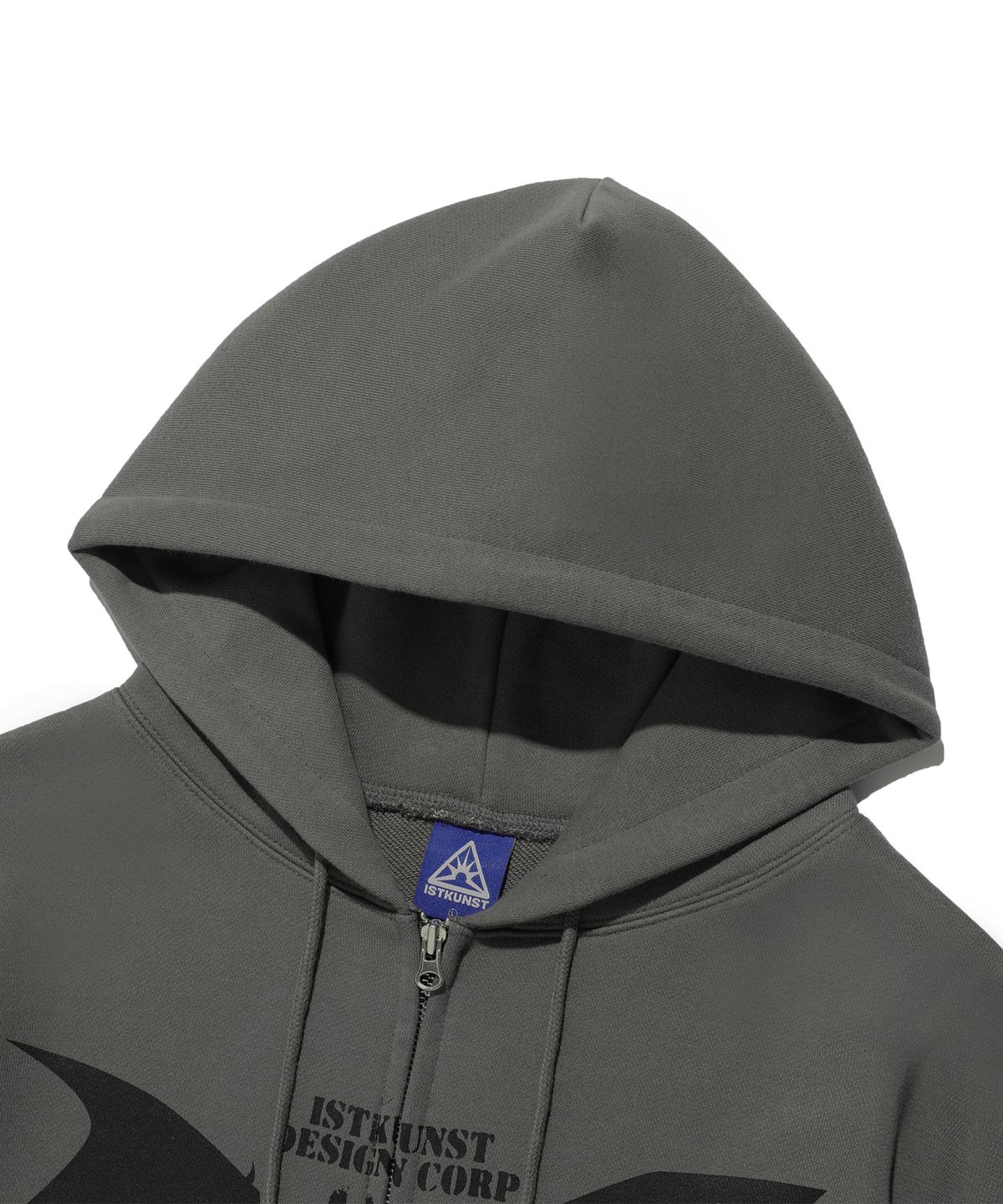 이스트쿤스트(ISTKUNST) BAT HOOD ZIP UP_CHARCOAL(IK2EFMM482A)