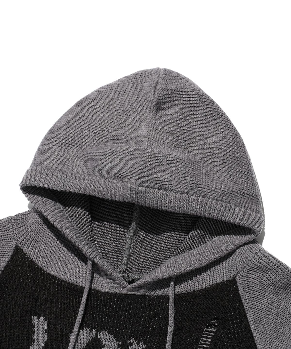 이스트쿤스트(ISTKUNST) LOVE IS KNIT HOODIE_BLACK(IK2EFMK642A)