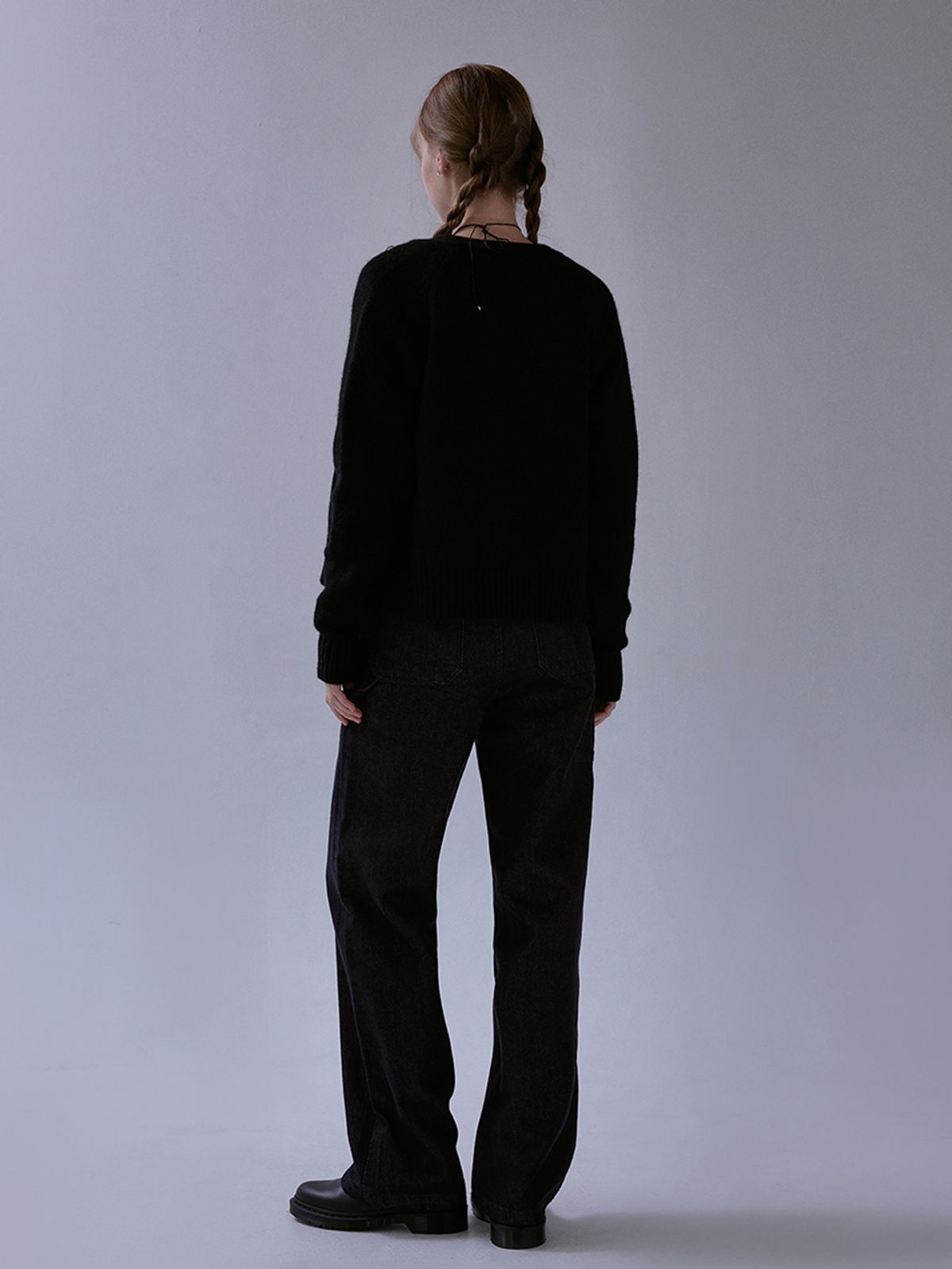 더미튼(THEMITTEN) Murmur wrap cardigan (black)