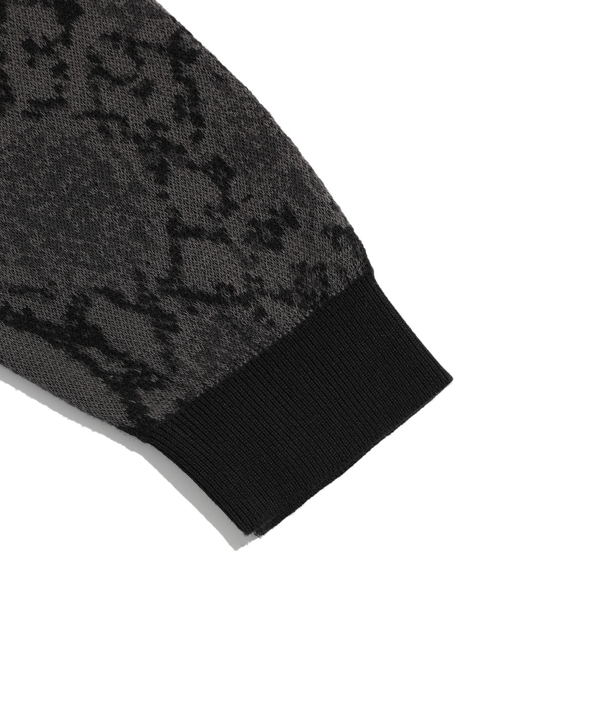 이스트쿤스트(ISTKUNST) PYTHON POLO KNIT_BLACK(IK2EFMK640A)