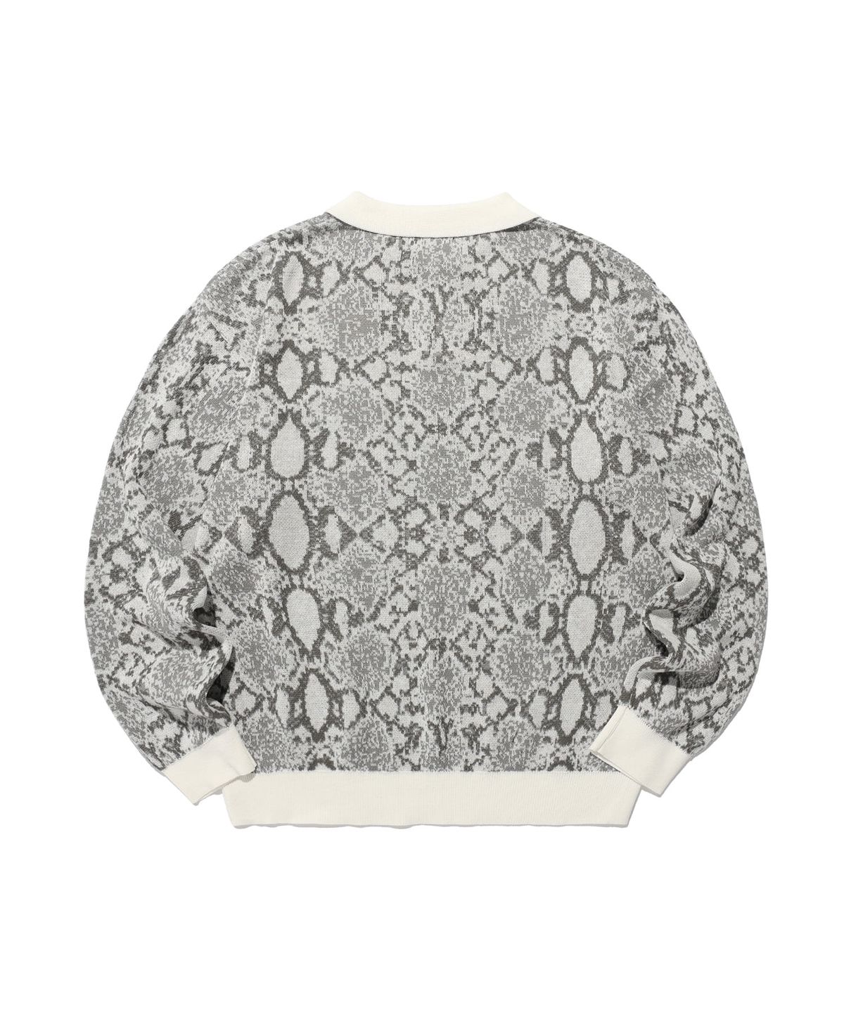 이스트쿤스트(ISTKUNST) PYTHON POLO KNIT_WHITE(IK2EFMK640A)