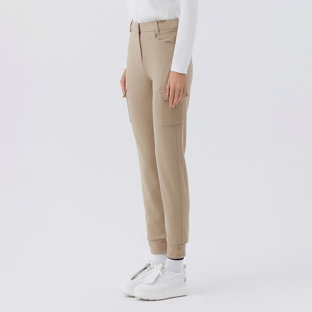마틴골프(MARTINE GOLF) Logo Banding Cargo Jogger Pants _BEIGE
