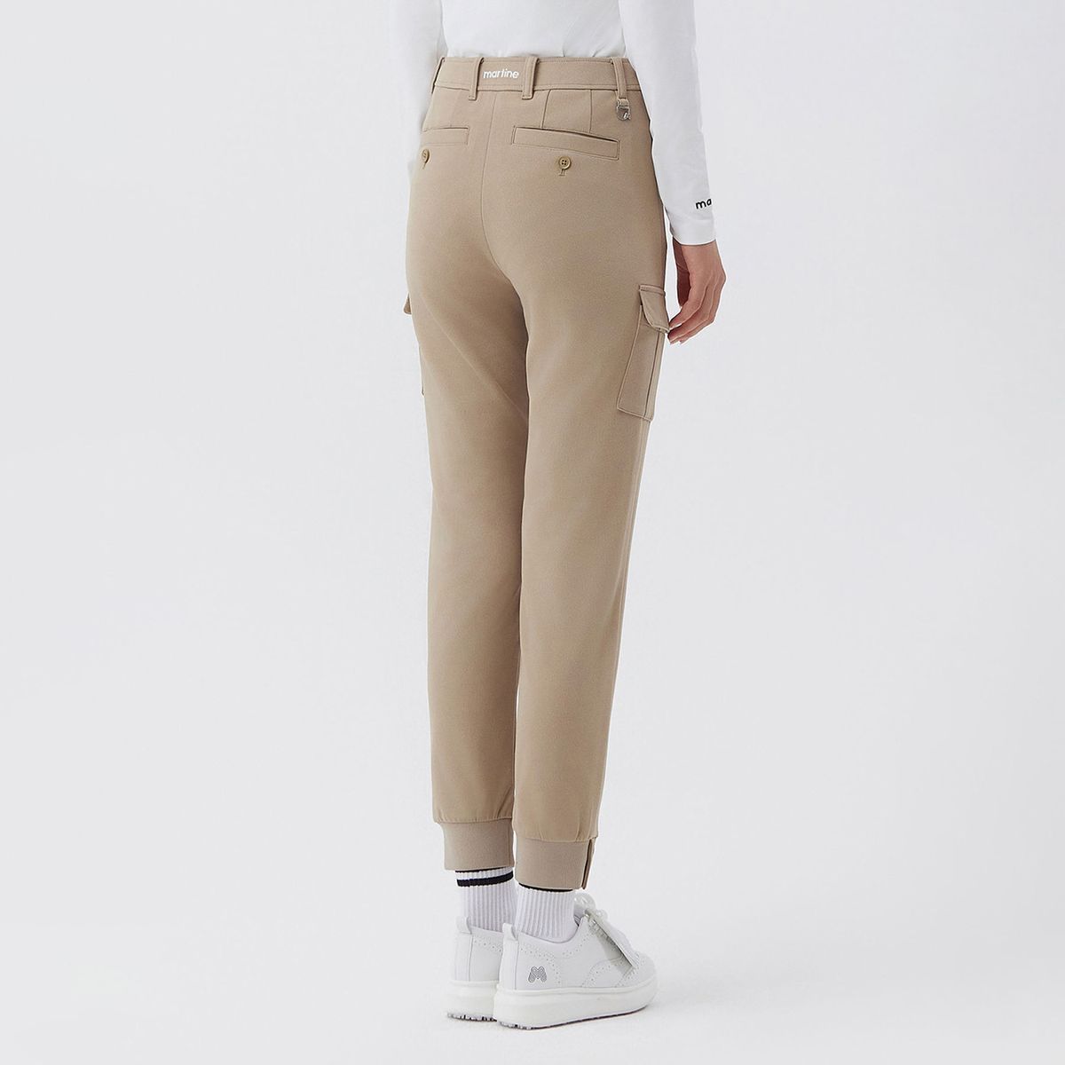 마틴골프(MARTINE GOLF) Logo Banding Cargo Jogger Pants _BEIGE
