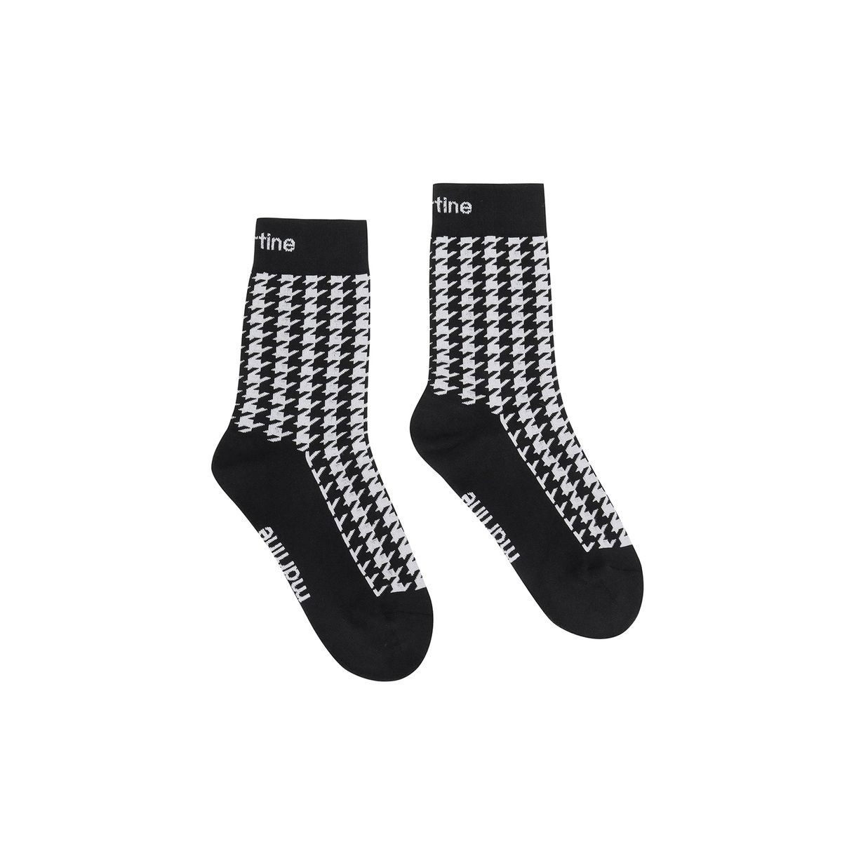 마틴골프(MARTINE GOLF) Jacquard Check Socks_BLACK