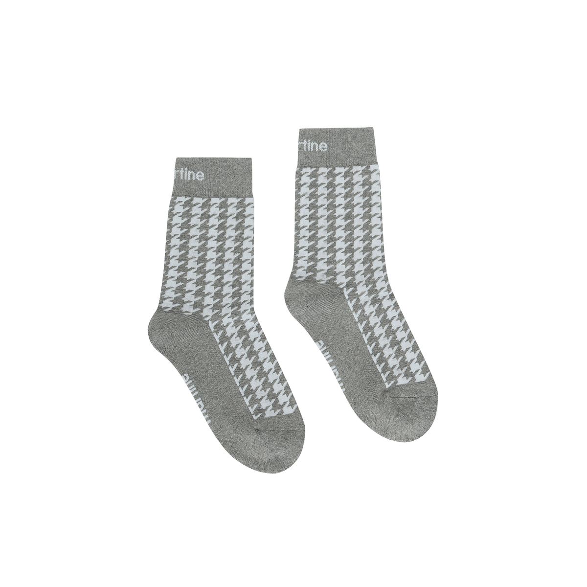 마틴골프(MARTINE GOLF) Jacquard Check Socks_GRAY