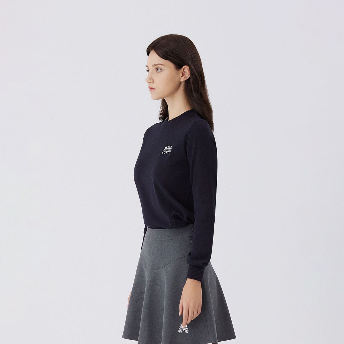 마틴골프(MARTINE GOLF) Heart Round Kneck T Shirts _NAVY