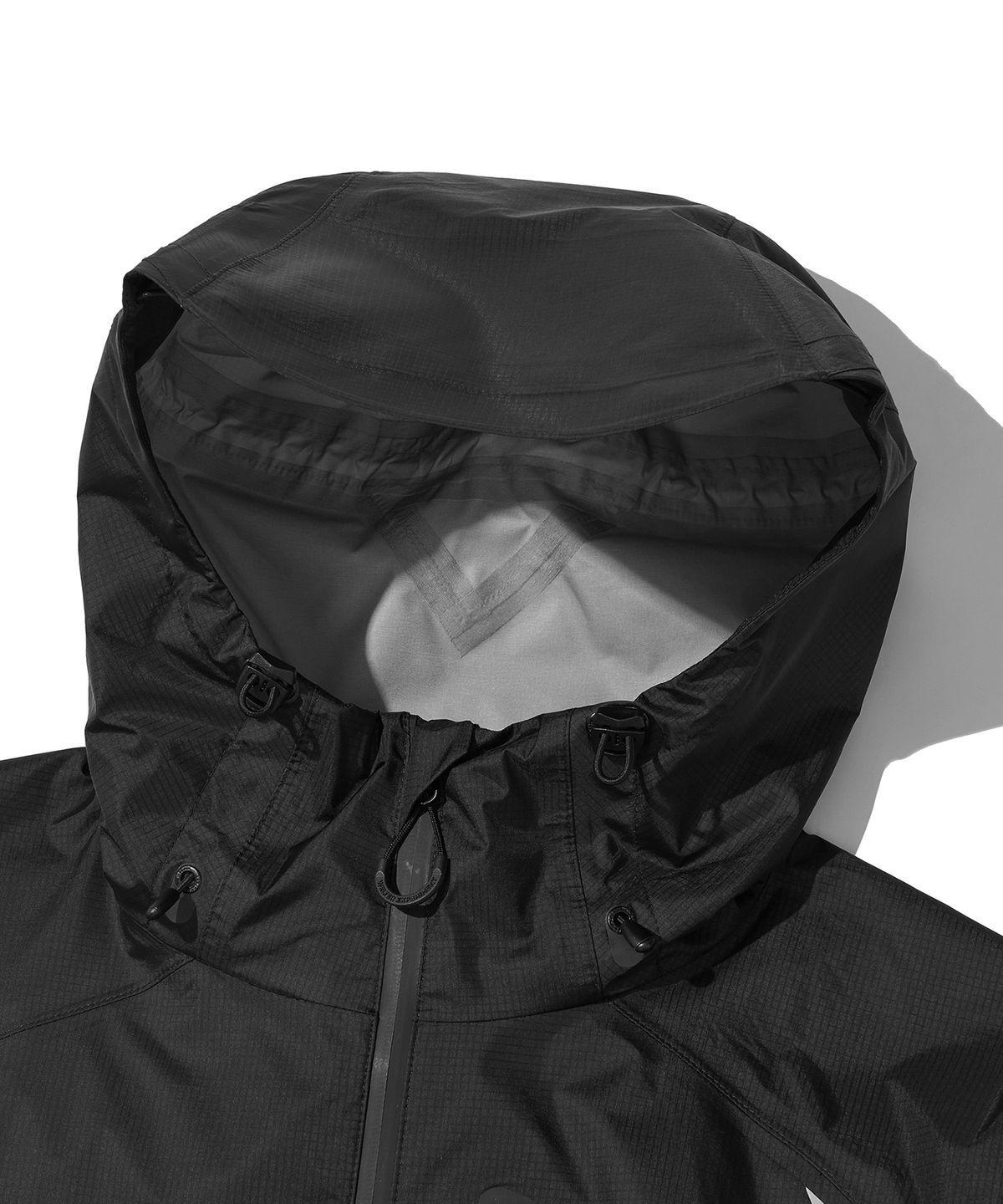 웰터 익스페리먼트(WELTER EXPERIMENT) 3LAYER SLIT REFLECTIVE HARD SHELL JACKET_BLACK_WOL063