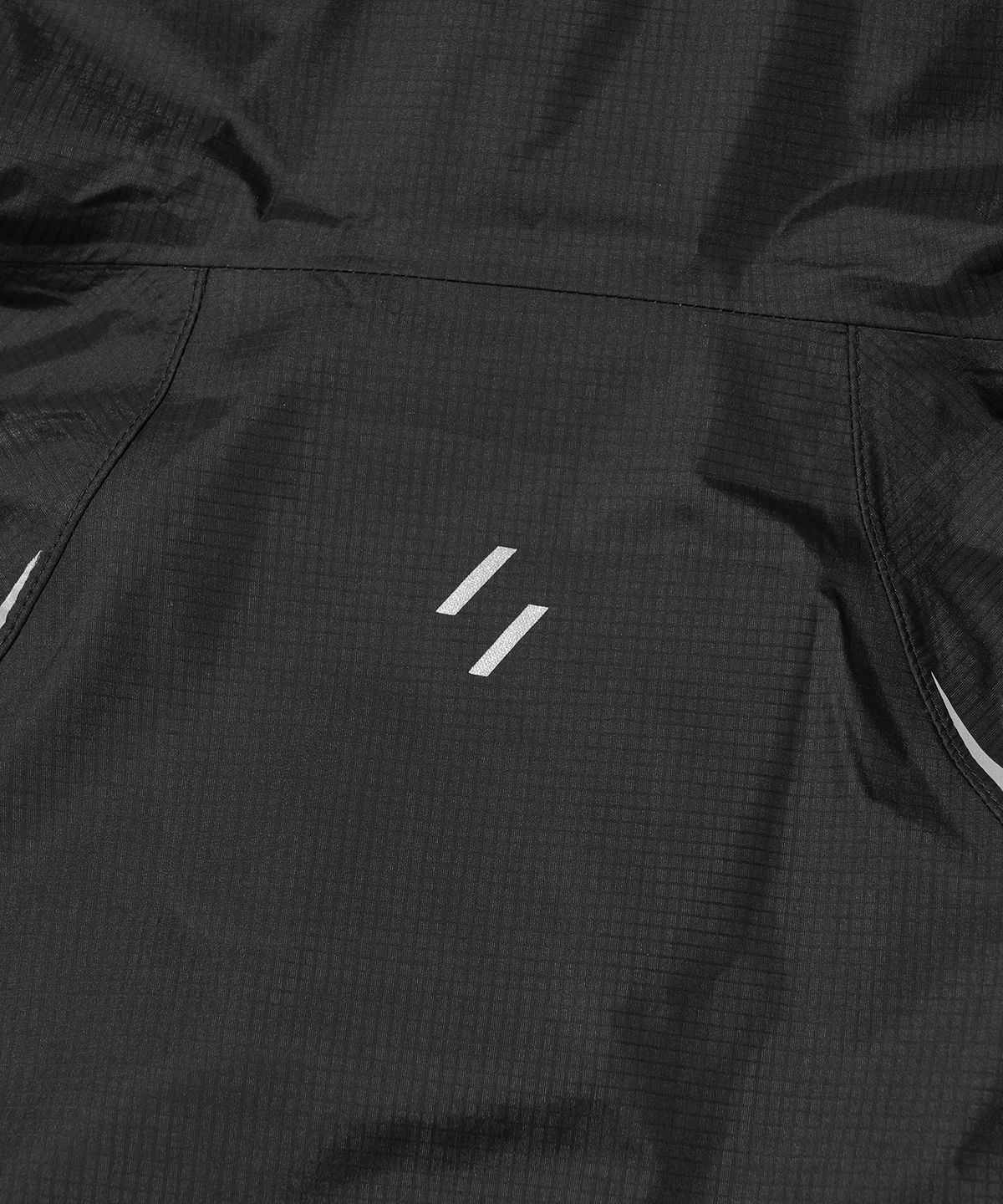 웰터 익스페리먼트(WELTER EXPERIMENT) 3LAYER SLIT REFLECTIVE HARD SHELL JACKET_BLACK_WOL063