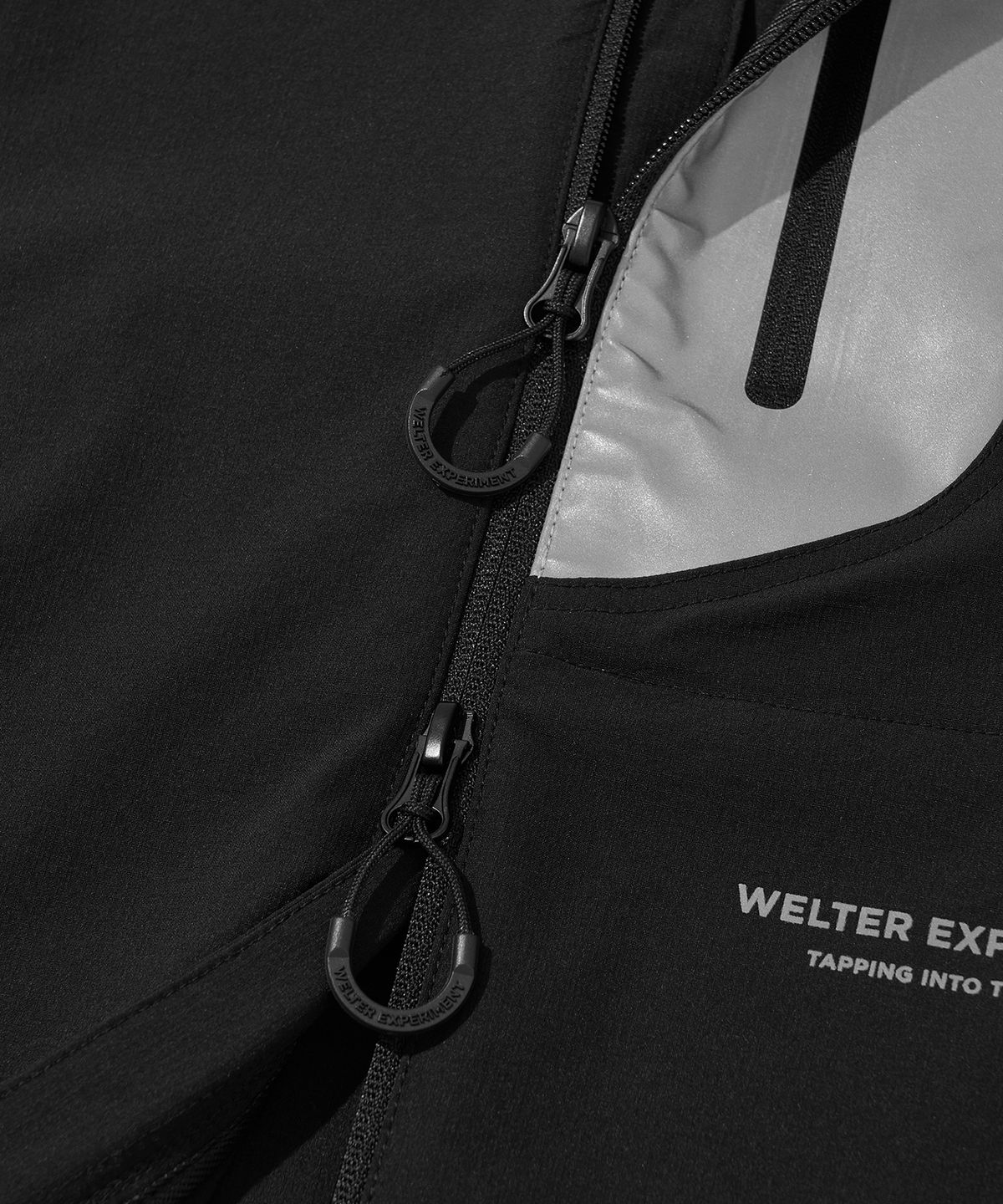 웰터 익스페리먼트(WELTER EXPERIMENT) RIPSTOP STRETCH SOFT SHELL JACKET_BLACK_WOL069