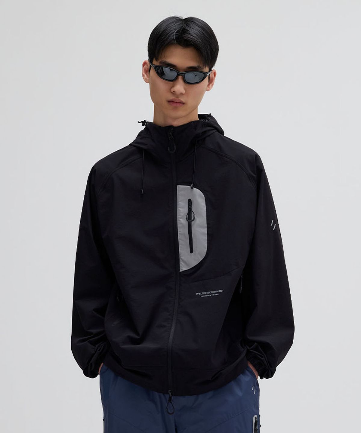 웰터 익스페리먼트(WELTER EXPERIMENT) RIPSTOP STRETCH SOFT SHELL JACKET_BLACK_WOL069