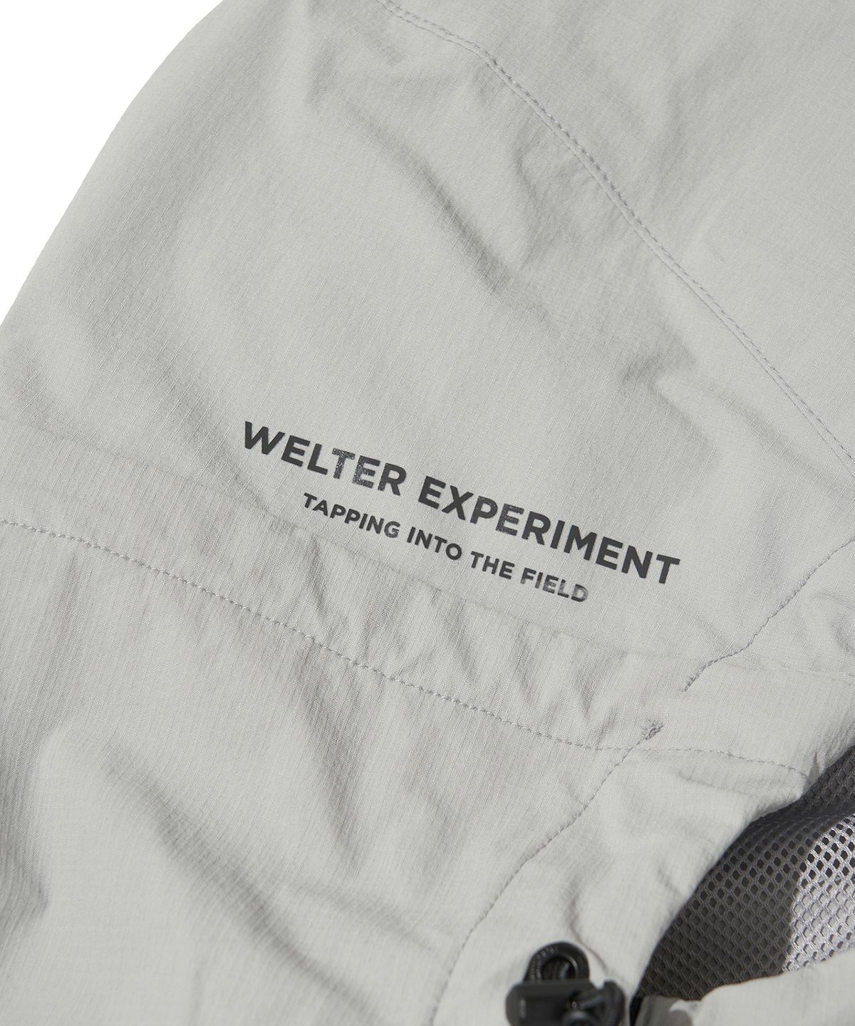 웰터 익스페리먼트(WELTER EXPERIMENT) RIPSTOP STRETCH SOFT SHELL JACKET_LIGHT GRAY_WOL070