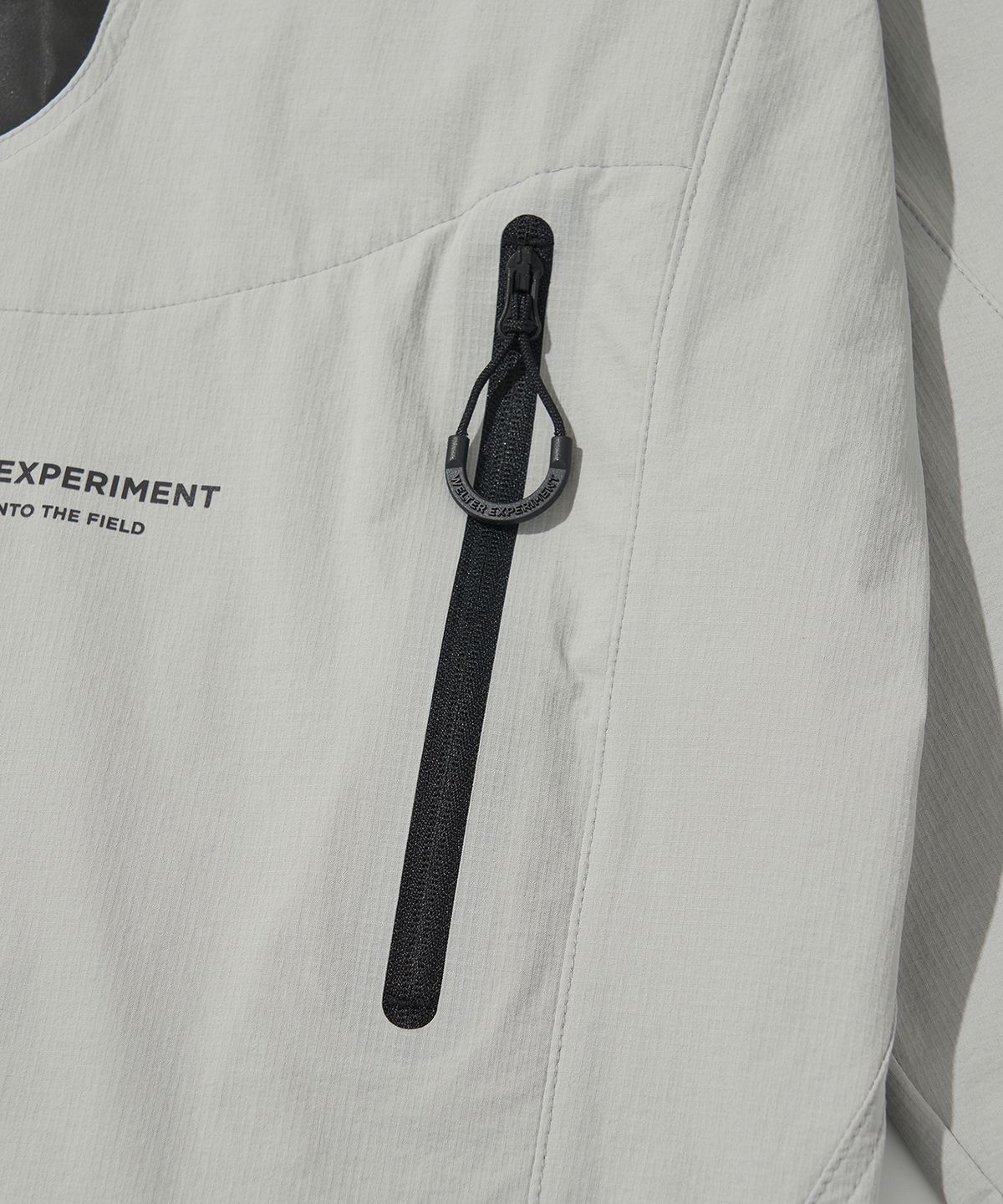 웰터 익스페리먼트(WELTER EXPERIMENT) RIPSTOP STRETCH SOFT SHELL JACKET_LIGHT GRAY_WOL070
