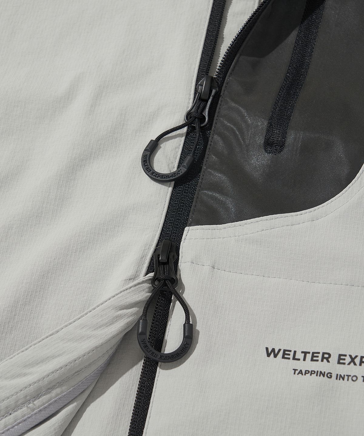 웰터 익스페리먼트(WELTER EXPERIMENT) RIPSTOP STRETCH SOFT SHELL JACKET_LIGHT GRAY_WOL070
