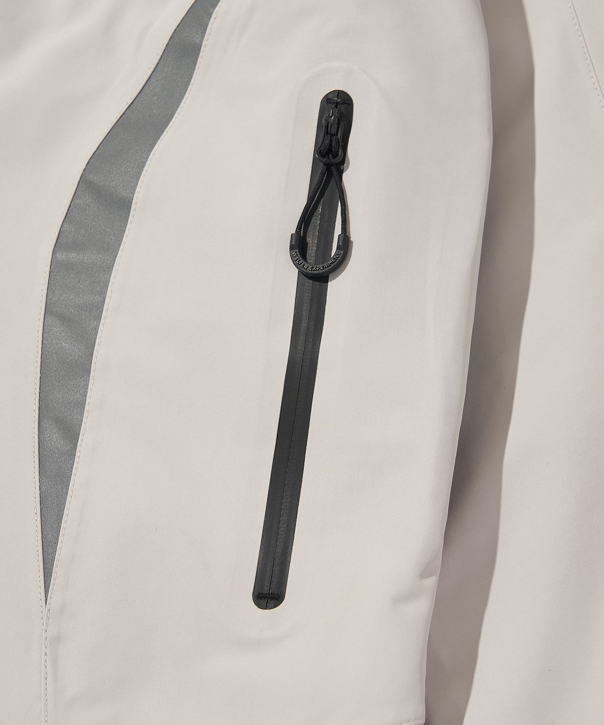웰터 익스페리먼트(WELTER EXPERIMENT) 3LAYER NUT HOOD SHELL JACKET_WHITE_WOL094