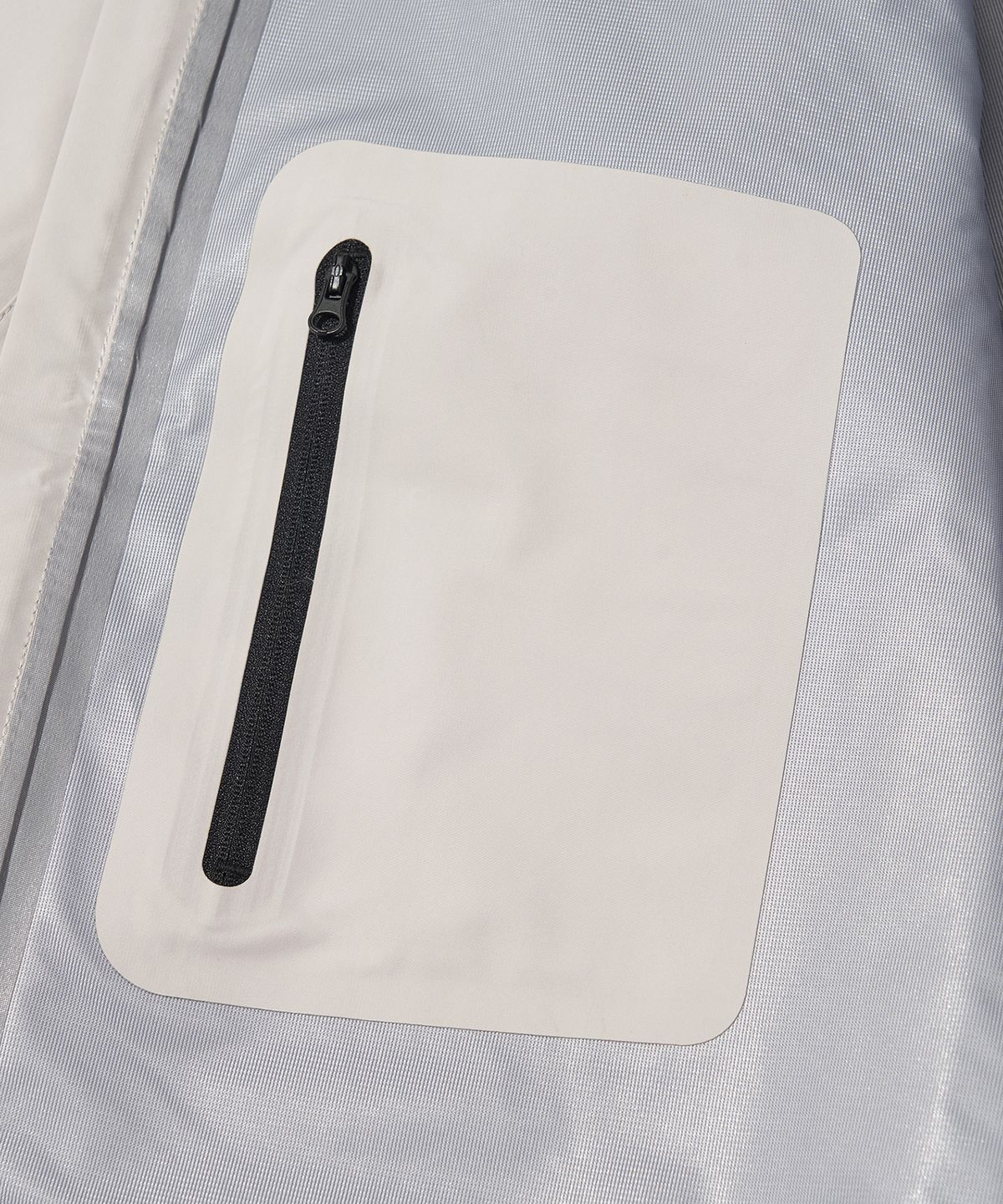 웰터 익스페리먼트(WELTER EXPERIMENT) 3LAYER NUT HOOD SHELL JACKET_WHITE_WOL094