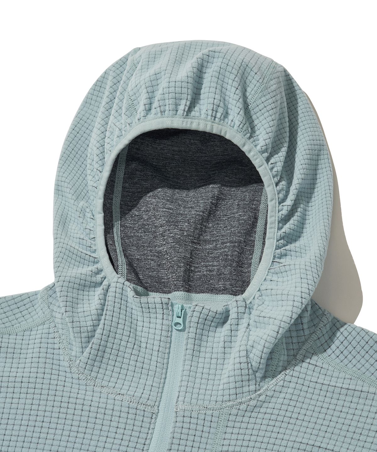 웰터 익스페리먼트(WELTER EXPERIMENT) SQUARE FLEECE HOOD PULLOVER_BLUE_WLT034
